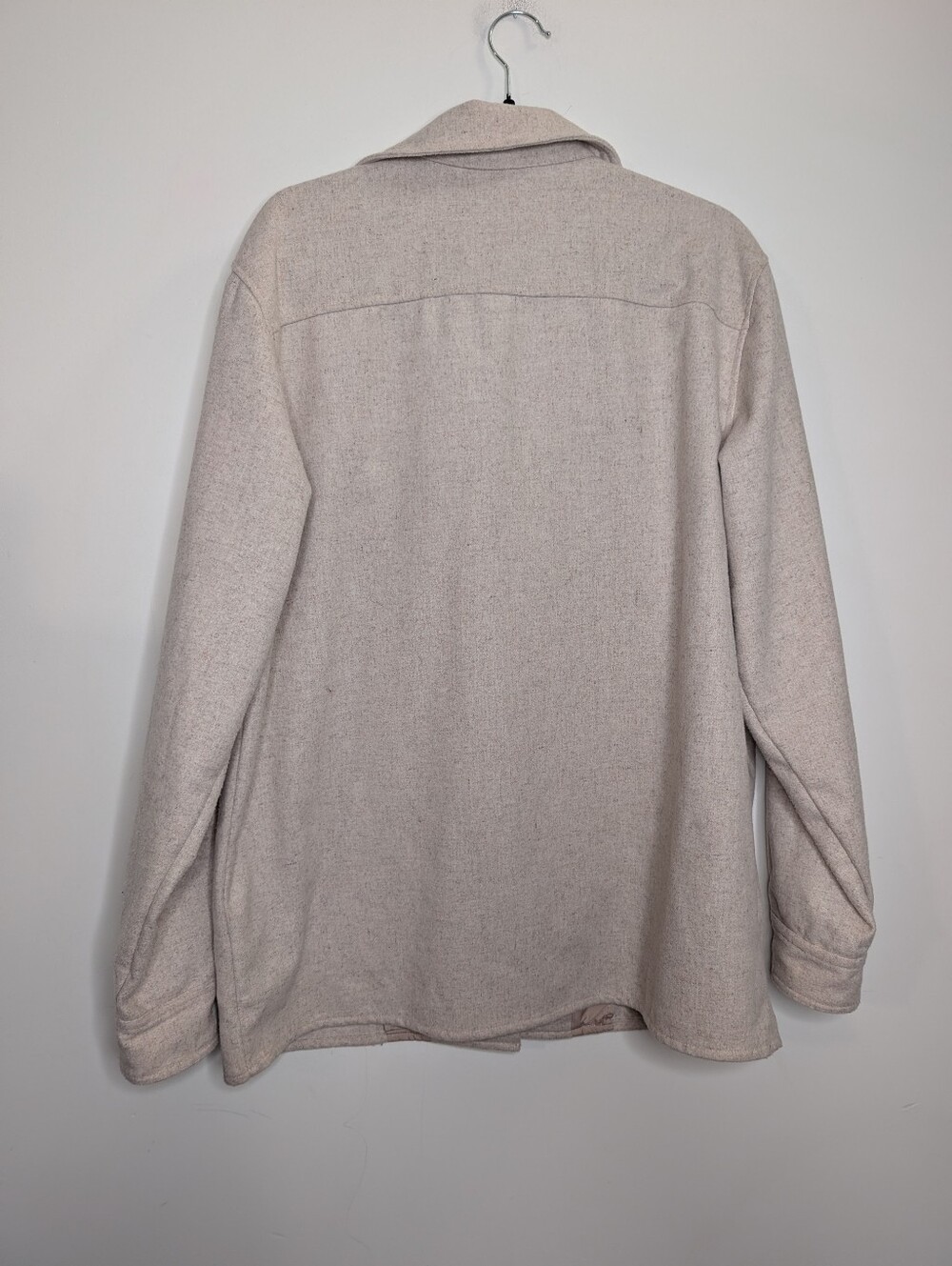 Wondery Wild Soul Wool Blend Shacket Jacket Oatmeal Beige Size L - Picture 6 of 6